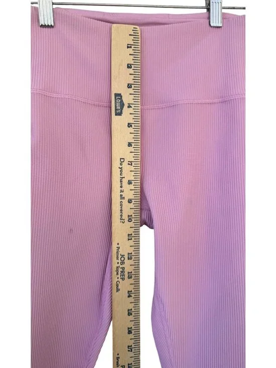 Athletaelation ultra high rise rib Leggings Medium Pink Activewear - Picture 7 of 8